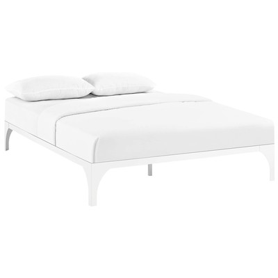 Beds Modway Furniture Ollie White MOD-5431-WHI 889654052548 Beds White snow Wood Full Complete Vanity Sets 
