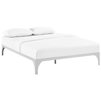 Beds Modway Furniture Ollie Silver MOD-5433-SLV 889654052616 Beds Silver Wood King Complete Vanity Sets 