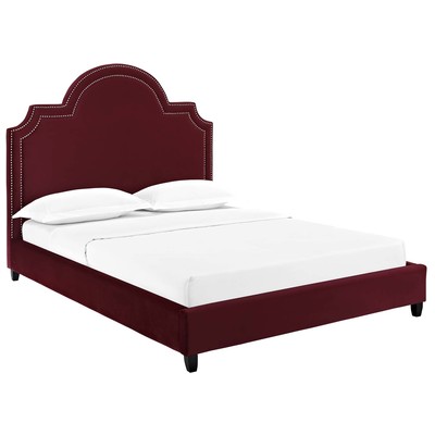 Modway Furniture Beds, Black,ebony, Upholstered,Wood, Platform, Queen, Beds, 889654129943, MOD-5812-MAR