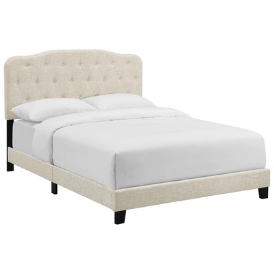 Modway Furniture Beds, Beige,Cream,beige,ivory,sand,nude, Upholstered,Wood, Queen, Beds, 889654124313, MOD-5840-BEI