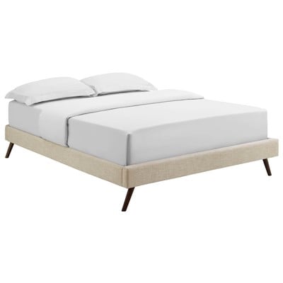 Beds Modway Furniture Loryn Beige MOD-5889-BEI 889654011002 Beds Beige Cream beige ivory sand n Upholstered Wood and Upholster Platform Full 