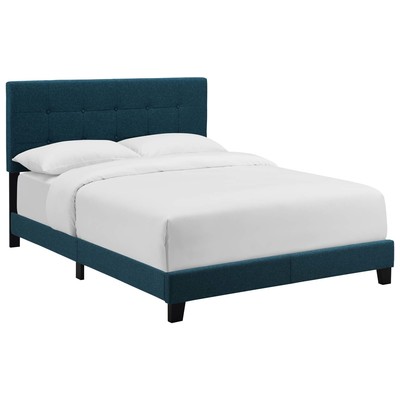 Modway Furniture Beds, Upholstered,Wood, Platform, Twin, Beds, 889654132233, MOD-5999-AZU
