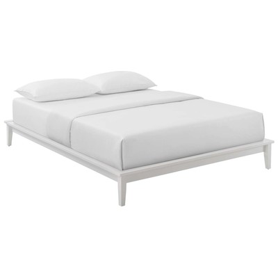 Modway Furniture Beds, White,snow, Wood, Platform, Full, Beds, 889654138877, MOD-6054-WHI
