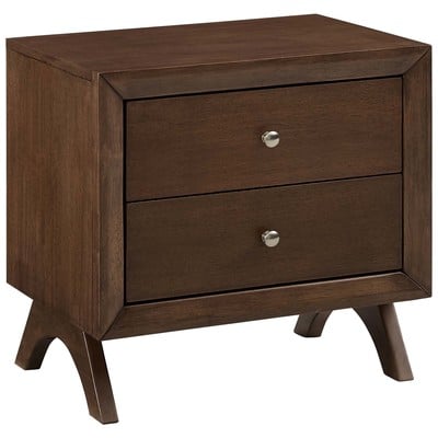 Modway Furniture Night Stands, Silver, Case Goods, 889654136538, MOD-6057-WAL,Smal (Under 23 in.),Standard (21 - 29 in.)