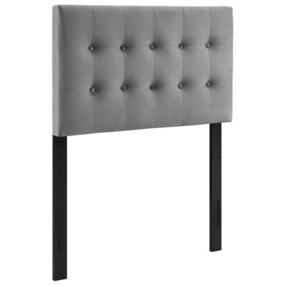 Headboards and Footboards Modway Furniture Emily Gray MOD-6114-GRY 889654153368 Headboards Gray Grey Twin Gray 