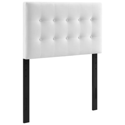 Headboards and Footboards Modway Furniture Emily White MOD-6114-WHI 889654153405 Headboards White snow Twin White 
