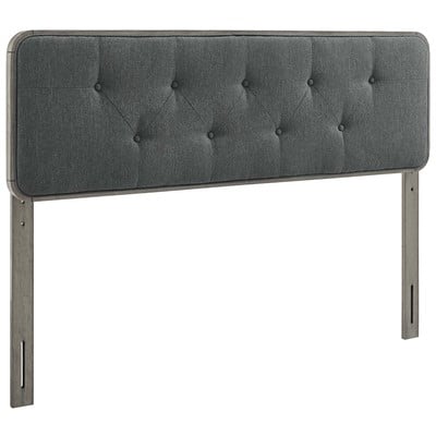 Headboards and Footboards Modway Furniture Collins Gray Charcoal MOD-6235-GRY-CHA 889654164531 Headboards Gray Grey King Gray 