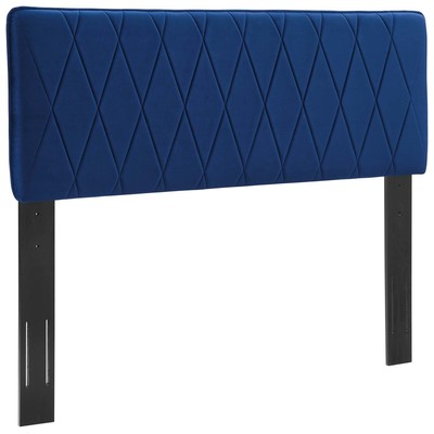 Headboards and Footboards Modway Furniture Leila Navy MOD-6344-NAV 889654988335 Headboards Blue navy teal turquiose indig Full Queen Blue Navy Teal 