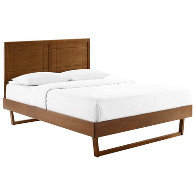 Beds Modway Furniture Marlee Walnut MOD-6627-WAL 889654960362 Beds Wood Platform Twin 