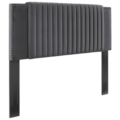 Headboards and Footboards Modway Furniture Felicity Charcoal MOD-6662-CHA 889654959380 Headboards Silver Full Queen 