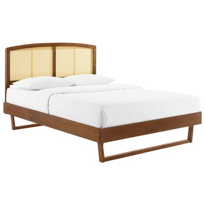 Modway Furniture Beds, Wood, Platform, Full, Beds, 889654951254, MOD-6699-WAL
