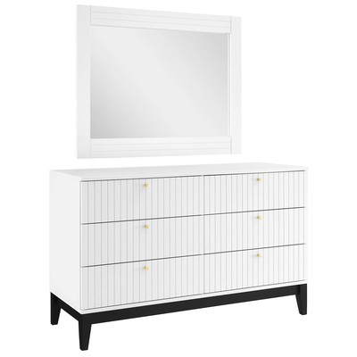Modway Furniture Bedroom Chests and Dressers, Over 50 in.,Under 30 in., Over 60 in.,, 20 - 30 in.,Over 30 in.,, Bedroom Sets, 889654229742, MOD-6960-WHI,30 - 50 in.,40 - 60 in.,Under 20 in.