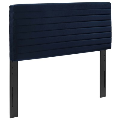 Headboards and Footboards Modway Furniture Tranquil Midnight Blue MOD-7023-MID 889654933489 Headboards Blue navy teal turquiose indig Twin Blue Teal 
