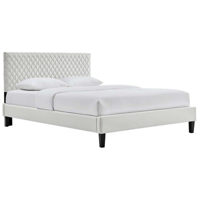 Modway Furniture Beds, Black,ebonyGray,Grey, Upholstered,Wood, Platform, Twin, Beds, 889654236672, MOD-7044-LGR