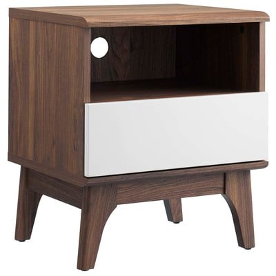 Night Stands Modway Furniture Envision Walnut White MOD-7068-WAL-WHI 889654252566 
