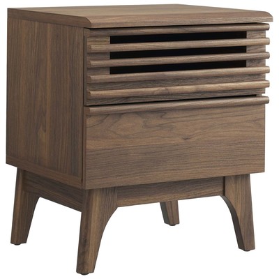 Modway Furniture Night Stands, 889654252634, MOD-7071-WAL,Smal (Under 23 in.),Narrow (Under 21 in.)