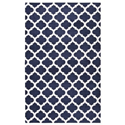 Rugs Modway Furniture Lida Navy and Ivory R-1001A-810 889654102847 Rugs Blue navy teal turquiose indig Jute and Sisal jute sisalMicro Area Rugs Area rugKids childre 