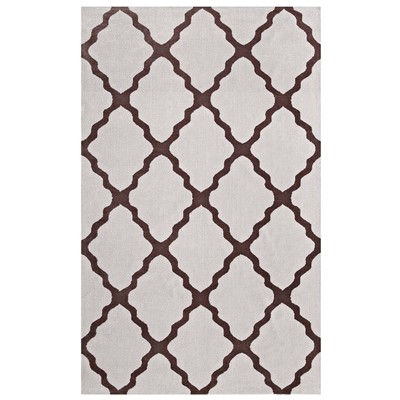Rugs Modway Furniture Marja Brown and Gray R-1003E-58 889654103059 Rugs Brown sableGray Grey Jute and Sisal jute sisalMicro Area Rugs Area rugKids childre 
