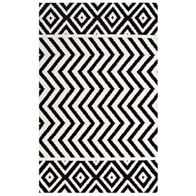 Rugs Modway Furniture Ailani Black and White R-1011A-810 889654103363 Rugs Black ebonyWhite snow Jute and Sisal jute sisalMicro Area Rugs Area rugKids childre 