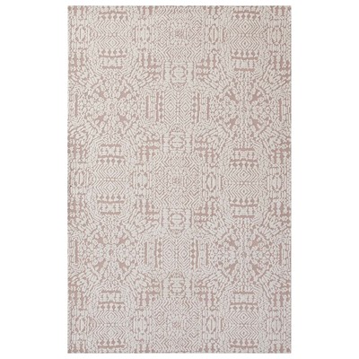 Rugs Modway Furniture Javiera Ivory and Cameo Rose R-1018B-58 889654103639 Rugs Cream beige ivory sand nude Jute and Sisal jute sisalMicro Area Rugs Area rugKids childre 