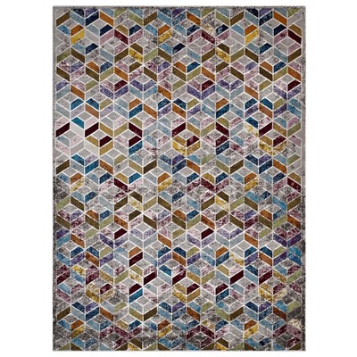 Rugs Modway Furniture Laleh Multicolored R-1088A-46 889654114505 Rugs synthetics Olefin polyester po Area Rugs Area rugKids childre 