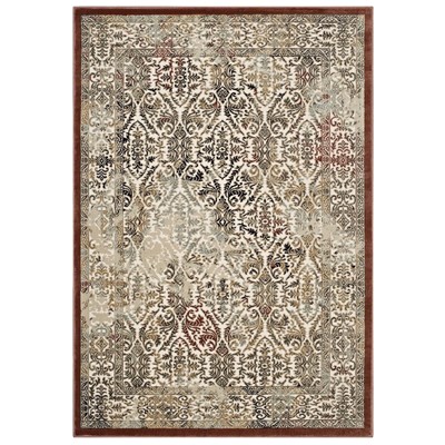 Rugs Modway Furniture Hester Tan and Walnut Brown R-1100A-810 889654114901 Rugs Brown sable Polyester synthetics Olefin po Area Rugs Area rugKids childre 