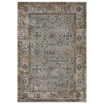 Rugs Modway Furniture Hisa Silver Blue Beige and Brown R-1106A-58 889654115014 Rugs Beige Blue navy teal turquiose synthetics Olefin polyester po Area Rugs Area rugKids childre 