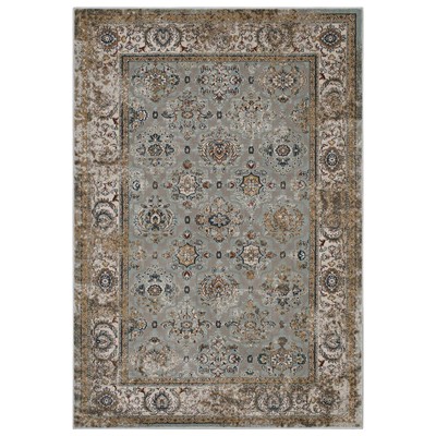 Rugs Modway Furniture Hisa Silver Blue Beige and Brown R-1106A-810 889654115021 Rugs Beige Blue navy teal turquiose synthetics Olefin polyester po Area Rugs Area rugKids childre 