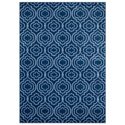 Rugs Modway Furniture Frame Moroccan Blue and Light Blue R-1130B-58 889654115618 Rugs Blue navy teal turquiose indig synthetics Olefin polyester po Area Rugs Area rugKids childre 