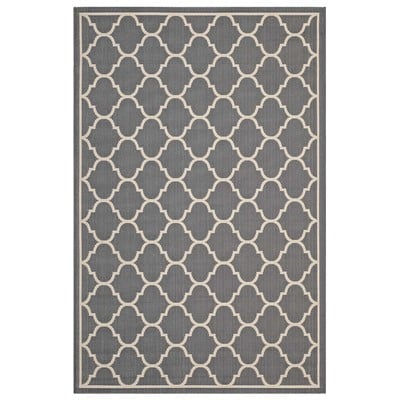 Rugs Modway Furniture Avena Gray and Beige R-1137B-58 889654115830 Rugs Beige Cream beige ivory sand n synthetics Olefin polyester po Area Rugs Area rugKids childre 