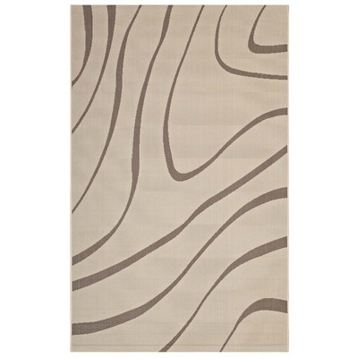 Rugs Modway Furniture Surge Light and Dark Beige R-1138A-58 889654115854 Rugs Beige Cream beige ivory sand n synthetics Olefin polyester po Area Rugs Area rugKids childre 
