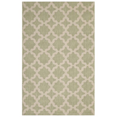 Rugs Modway Furniture Cerelia Beige and Light Green R-1139B-46 889654974833 Rugs Beige Blue navy teal turquiose synthetics Olefin polyester po Area Rugs Area rugKids childre 