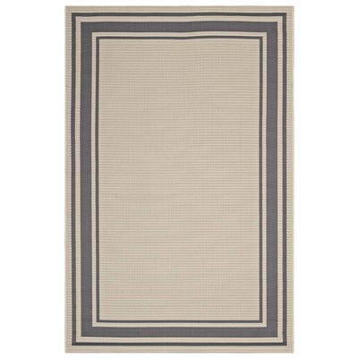 Rugs Modway Furniture Rim Gray and Beige R-1140D-810 889654116066 Rugs Beige Cream beige ivory sand n synthetics Olefin polyester po Area Rugs Area rugKids childre 