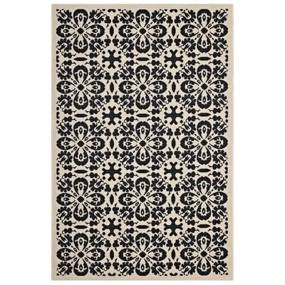 Rugs Modway Furniture Ariana Black and Beige R-1142E-46 889654974628 Rugs Beige Black ebonyCream beige i synthetics Olefin polyester po Area Rugs Area rugKids childre 