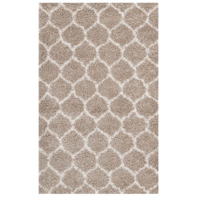 Rugs Modway Furniture Solvea Beige and Ivory R-1143F-58 889654116332 Rugs Beige Cream beige ivory sand n Jute and Sisal jute sisalsynth Area Rugs Area rugKids childre 
