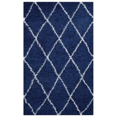 Rugs Modway Furniture Toryn Navy and Ivory R-1144A-58 889654116356 Rugs Blue navy teal turquiose indig Jute and Sisal jute sisalsynth Area Rugs Area rugKids childre 