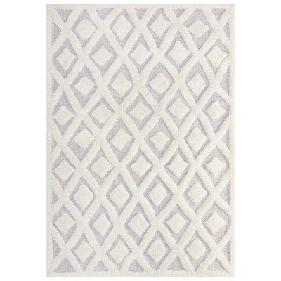 Rugs Modway Furniture Whimsical Ivory and Light Gray R-1152A-58 889654120049 Rugs Cream beige ivory sand nudeGra Chenille Jute and Sisal jute s Area Rugs Area rugKids childre 