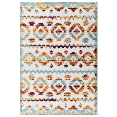 Rugs Modway Furniture Reflect Multicolored R-1180B-58 889654143406 Rugs Jute and Sisal jute sisalsynth Area Rugs Area rugKids childre 