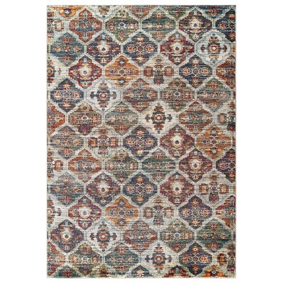 Rugs Modway Furniture Tribute Multicolored R-1185A-58 889654143543 Rugs Polyester synthetics Olefin po Area Rugs Area rugKids childre 
