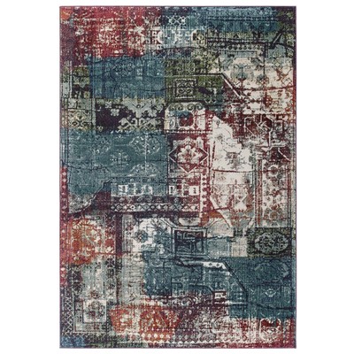Rugs Modway Furniture Tribute Multicolored R-1191A-58 889654143680 Rugs synthetics Olefin polyester po Area Rugs Area rugKids childre 