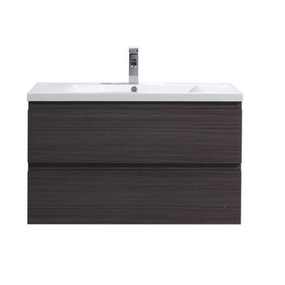 Bathroom Vanities Moreno Bath Mob Dark Grey Oak Durable Finish MOB36-WB 30-40 Wall Mount Vanities 25 