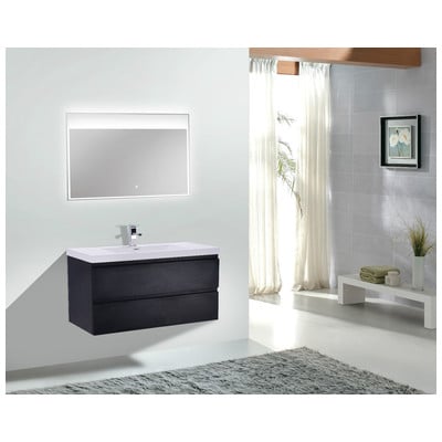 Bathroom Vanities Moreno Bath Mob Black Durable Finish MOB42-RB 40-50 Wall Mount Vanities 25 
