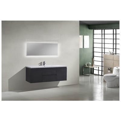 Bathroom Vanities Moreno Bath Mob Black Durable Finish MOB60S-RB Single Sink Vanities 50-70 Wall Mount Vanities 25 