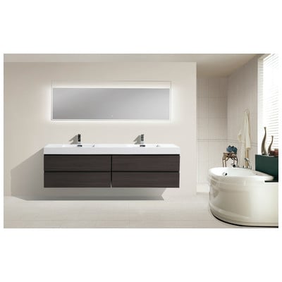 Bathroom Vanities Moreno Bath Mof Dark Grey Oak Durable Finish MOF80D-WB Double Sink Vanities 70-90 Wall Mount Vanities 25 