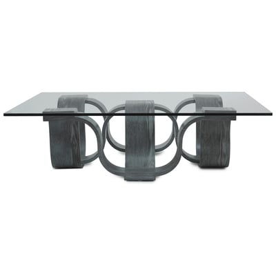 Oggetti Coffee Tables, Square, Glass,Wood,Plywood,Hardwoods,MDF,MINDI VENEERS WITH POPLAT SOLLIDS OVER MDFCORES, Grey, Kiln Dried Marine Plywood, INDOOR ONLY, 02-SQ CT/G/45,Low (under 14 in.)
