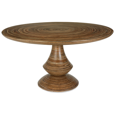Dining Room Tables Oggetti Showtime Kiln Dried Marine Plywood Rattan Strips Light and Medium Brown INDOOR ONLY 04-ST ROSE DT Brown Wood MDF Plywood Oak 