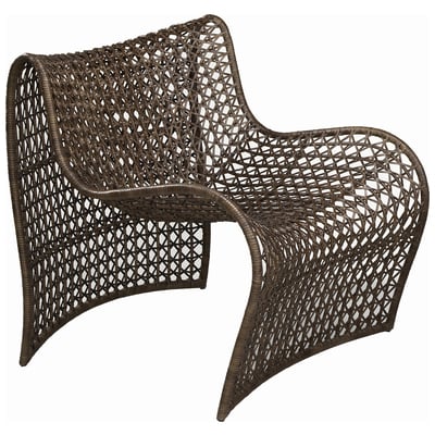 Outdoor Chairs and Stools Oggetti Powder Coated Rust Proof Iro Vinyl open weave Dark Brown OUTDOOR & INDOOR 05-LL CHR/OD/BR Brown sable Brown Vinyl open weave Powder Coated Rust Proof Iro 