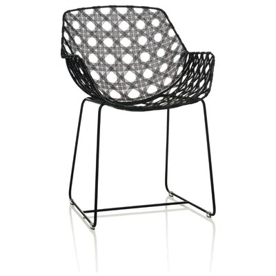 Oggetti Chairs, Black,ebony, ArmChairs,Arm ChairSide Chairs,side chair, Complete Vanity Sets, Schema, Galvanized Iron, OUTDOOR & INDOOR, 49-OCT AC/BLK