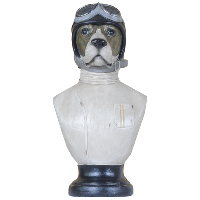 Decorative Figurines and Statu Old Modern Handicrafts AT006 640901136974 Bust Statue Dog 