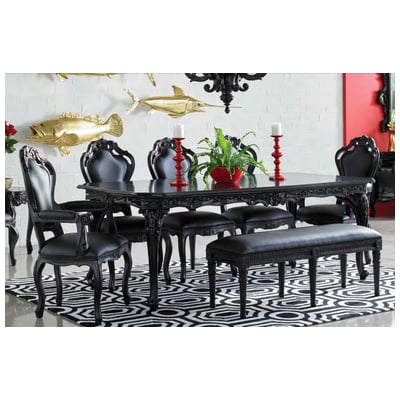 Dining Room Tables PolArt 703 Dining Collection High quality polyresin frame Multiple options Multiple options 703-A-SET Metal Aluminum BRONZE Iron Gun 